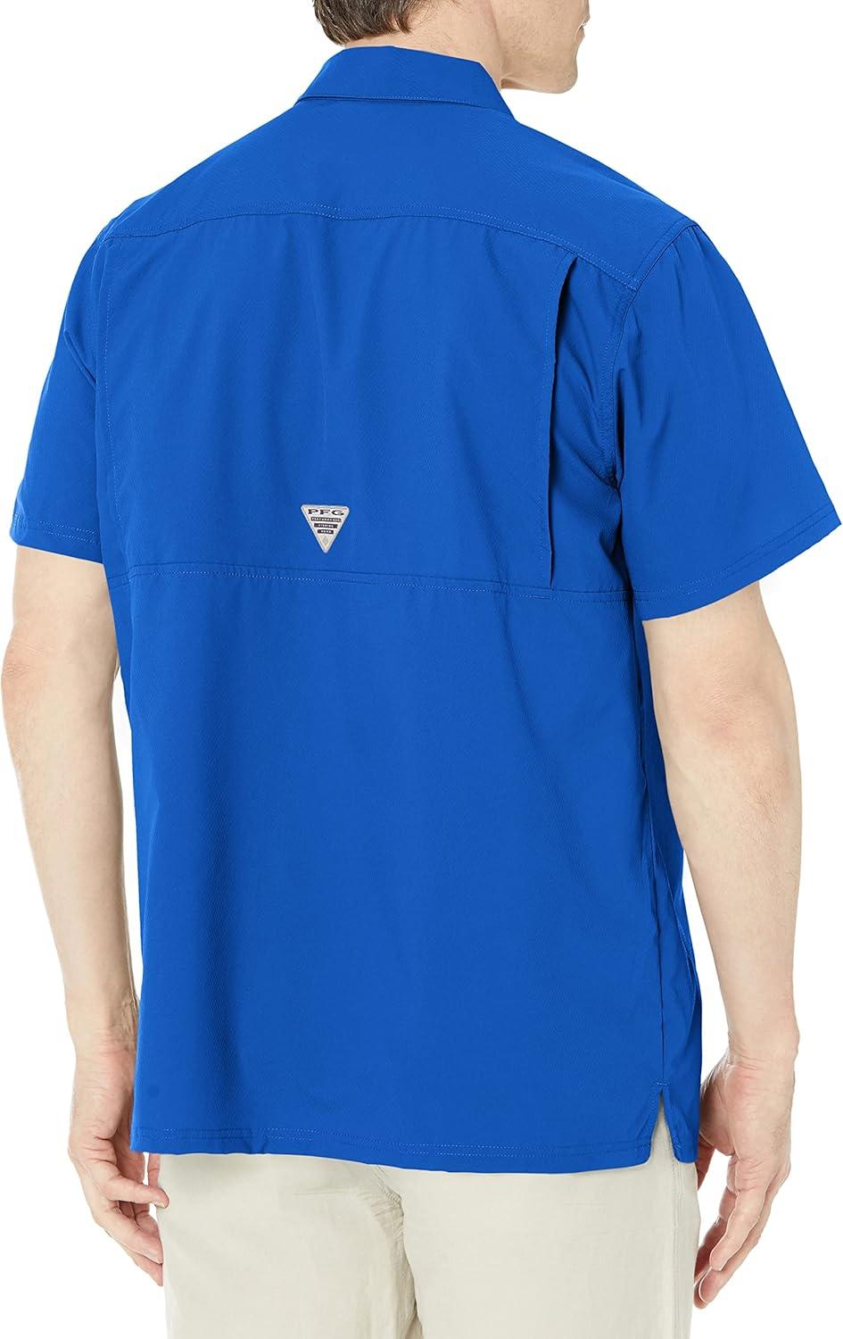 imageColumbia Mens Standard Slack Tide Camp ShirtBlue Macaw