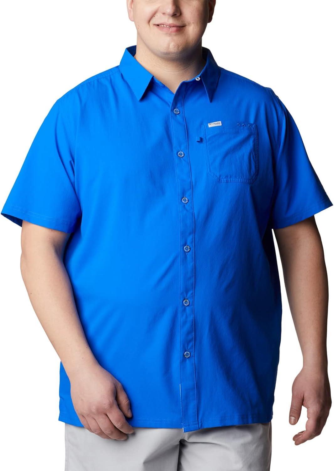 imageColumbia Mens Standard Slack Tide Camp ShirtBlue Macaw