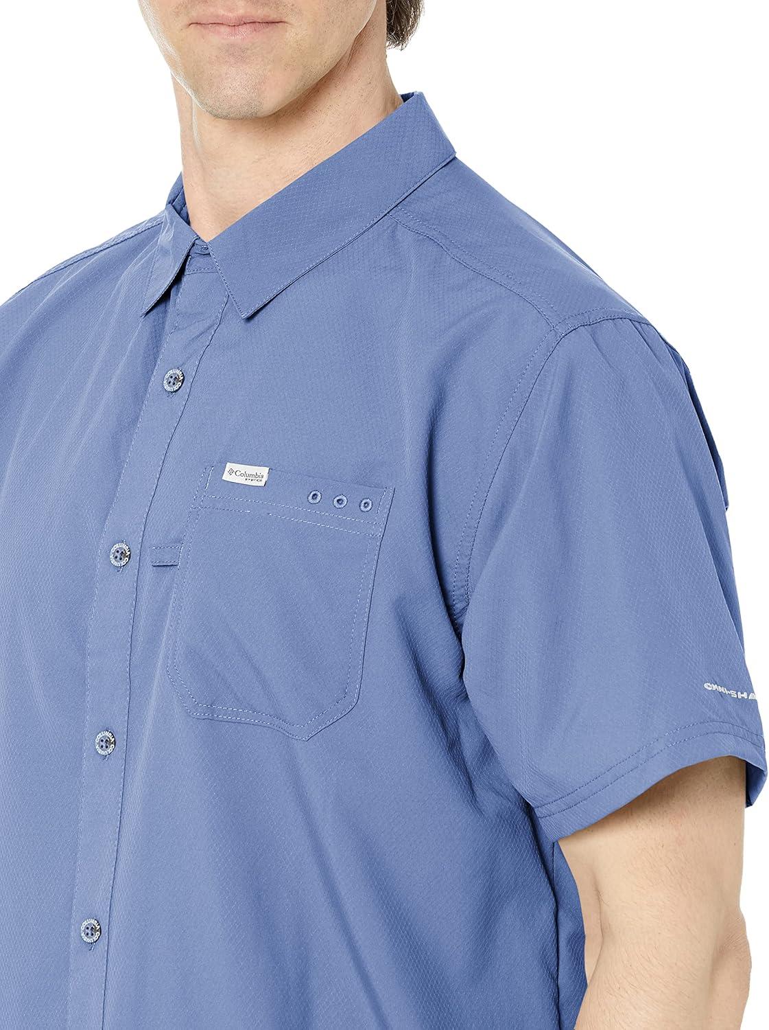 imageColumbia Mens Standard Slack Tide Camp ShirtBluestone