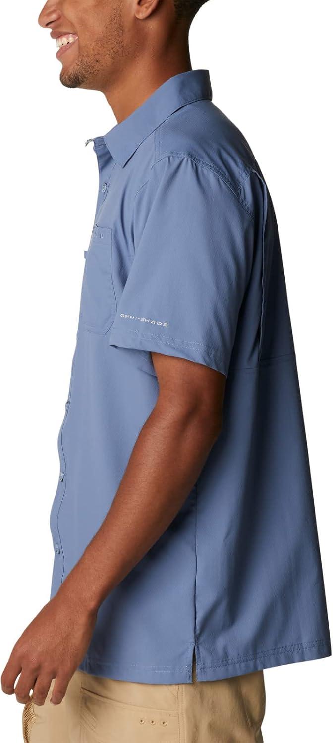 imageColumbia Mens Standard Slack Tide Camp ShirtBluestone