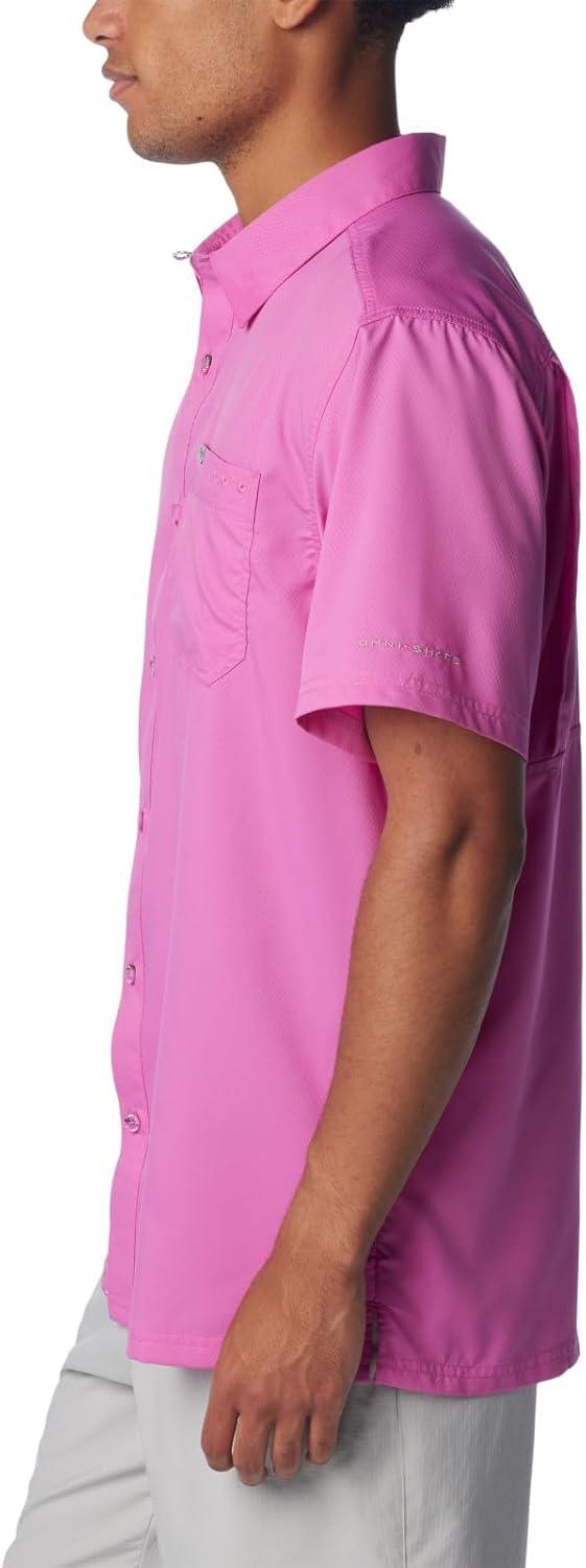 imageColumbia Mens Standard Slack Tide Camp ShirtBright Lavender