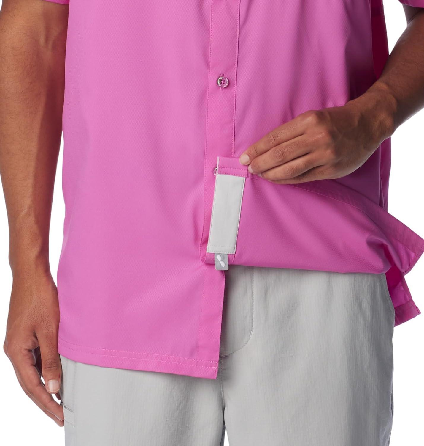 imageColumbia Mens Standard Slack Tide Camp ShirtBright Lavender