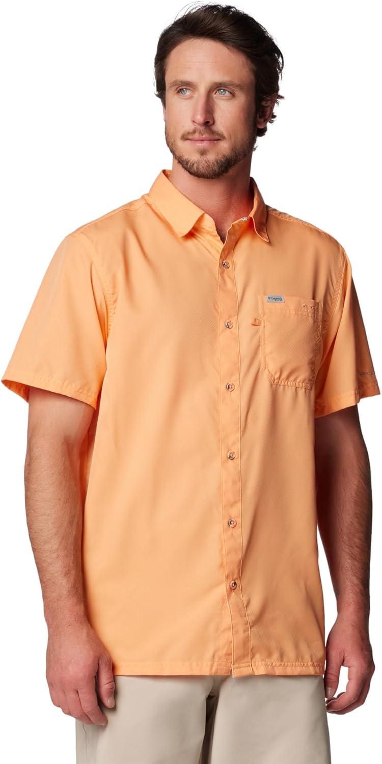 imageColumbia Mens Standard Slack Tide Camp ShirtBright Nectar
