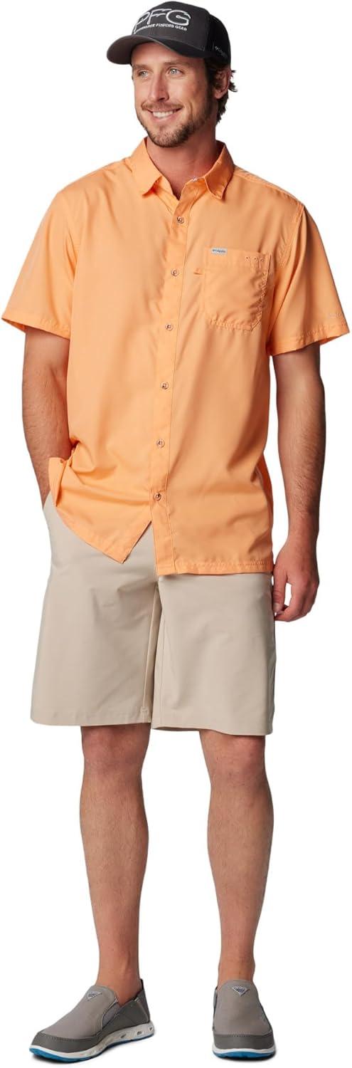 imageColumbia Mens Standard Slack Tide Camp ShirtBright Nectar