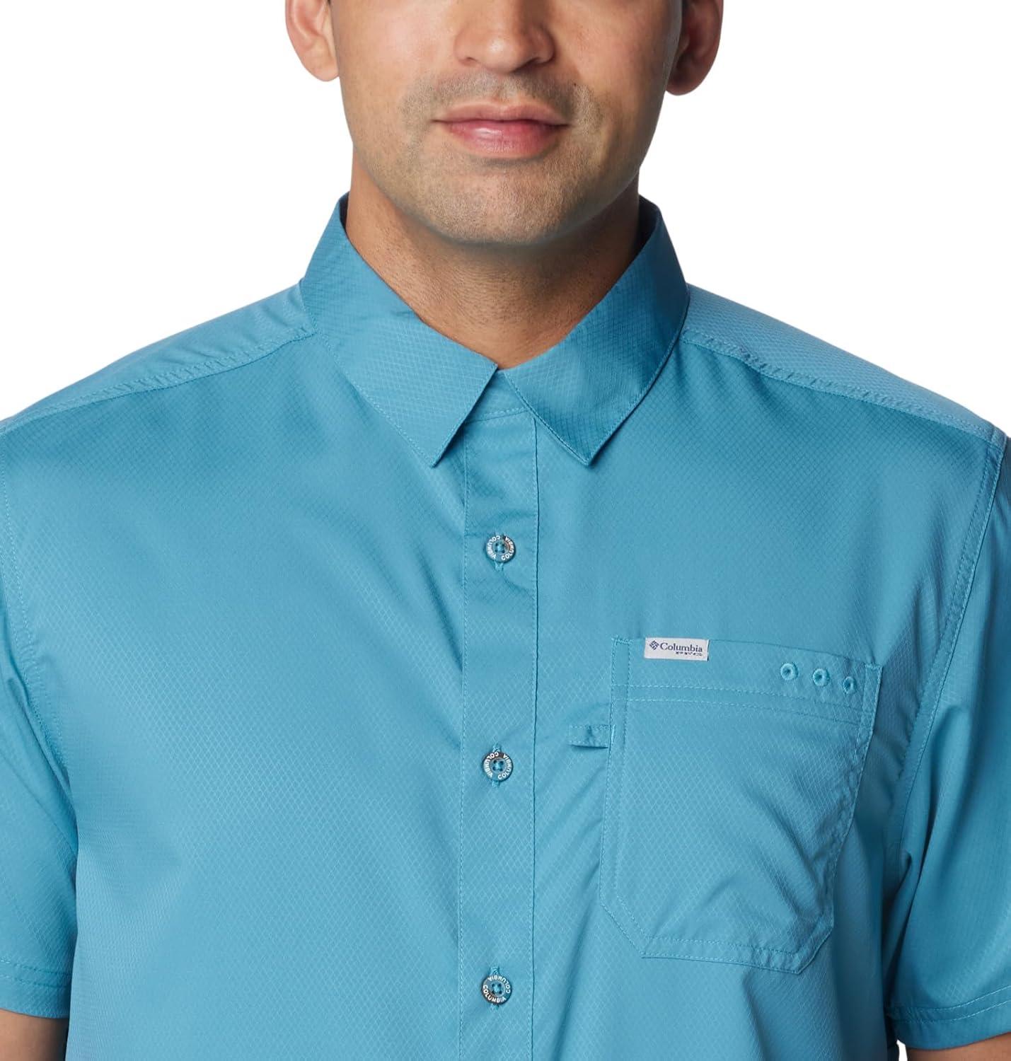 imageColumbia Mens Standard Slack Tide Camp ShirtCanyon Blue