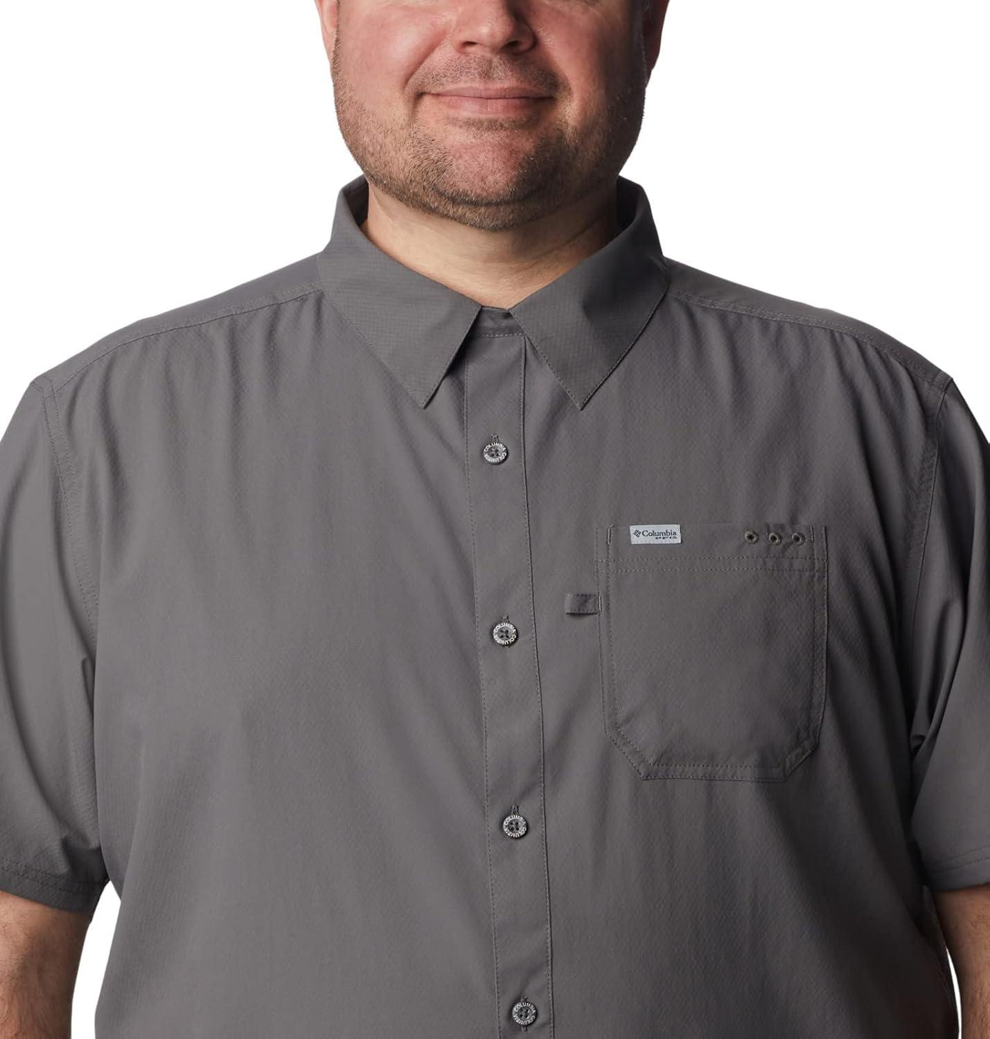 imageColumbia Mens Standard Slack Tide Camp ShirtCity Grey