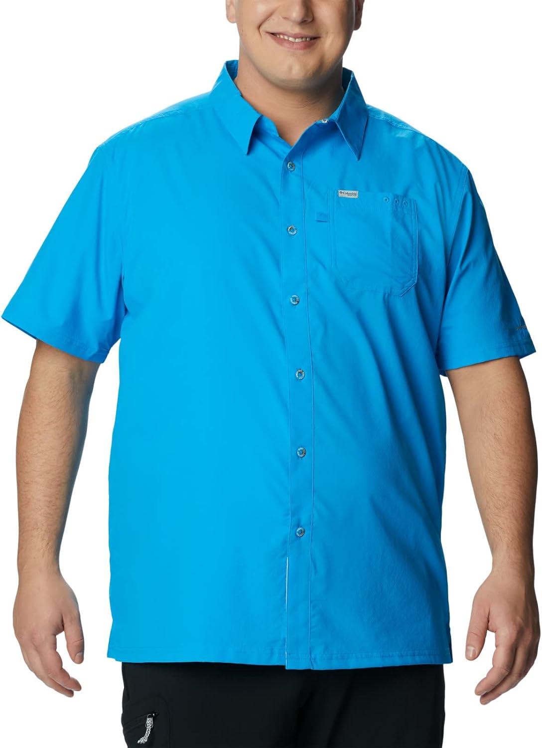 imageColumbia Mens Standard Slack Tide Camp ShirtCompass Blue