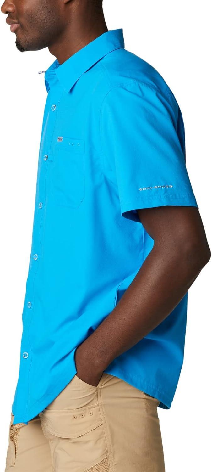 imageColumbia Mens Standard Slack Tide Camp ShirtCompass Blue