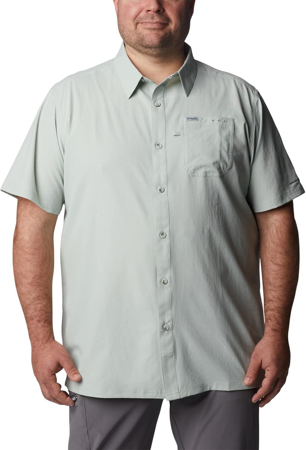 imageColumbia Mens Standard Slack Tide Camp ShirtCool Green