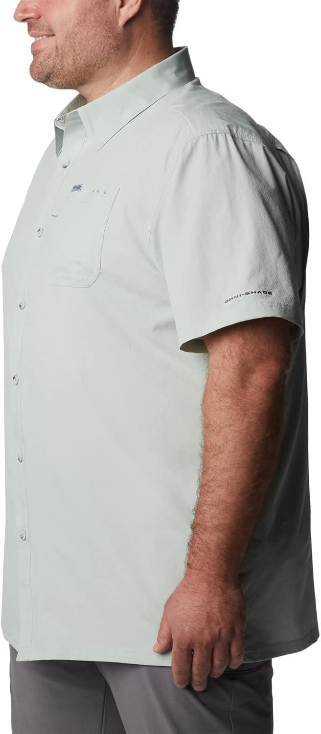 imageColumbia Mens Standard Slack Tide Camp ShirtCool Green