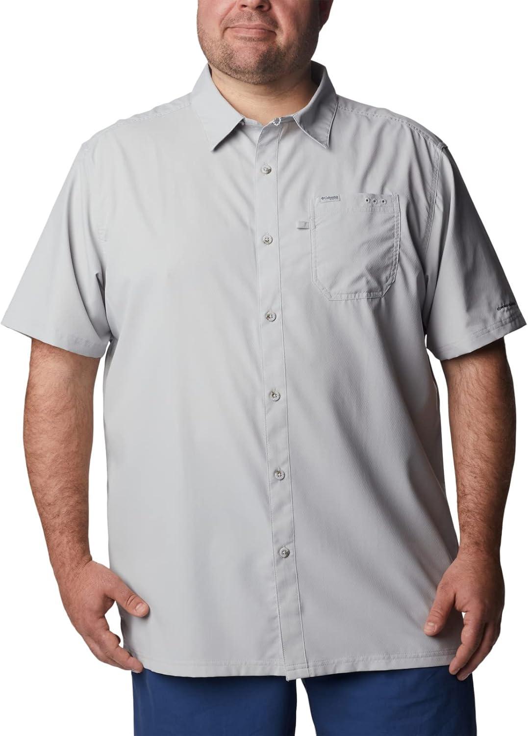 imageColumbia Mens Standard Slack Tide Camp ShirtCool Grey