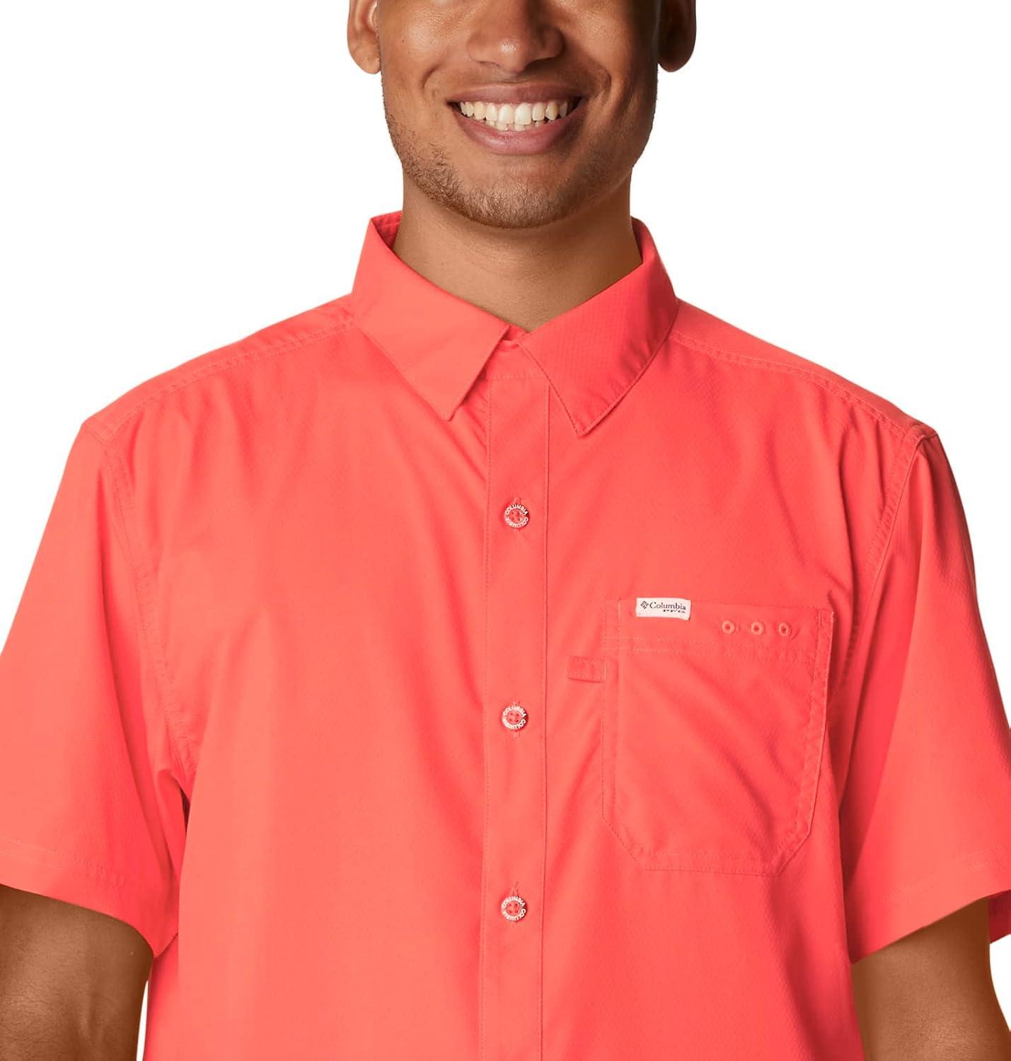 imageColumbia Mens Standard Slack Tide Camp ShirtCorange