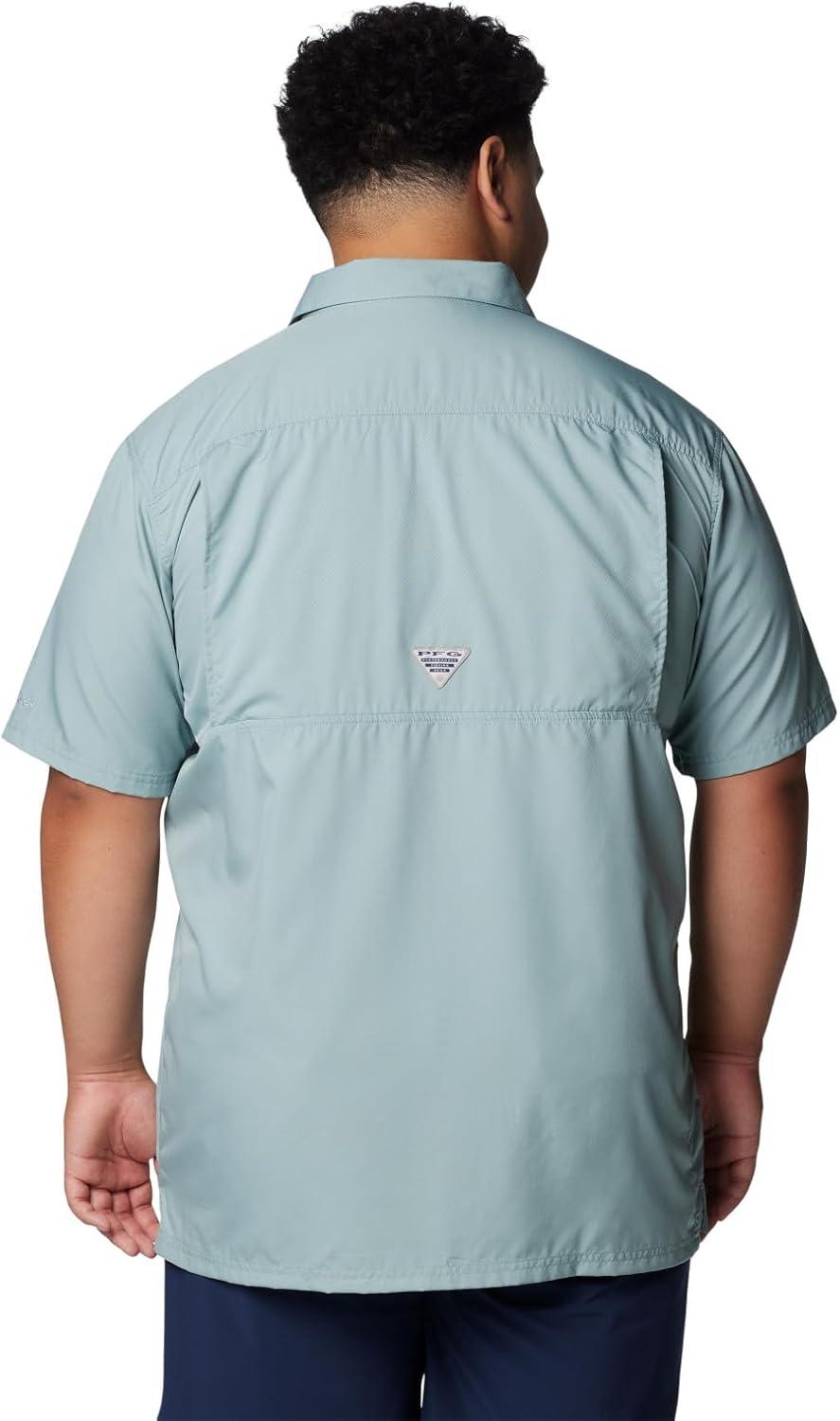 imageColumbia Mens Standard Slack Tide Camp ShirtCrushed Blue