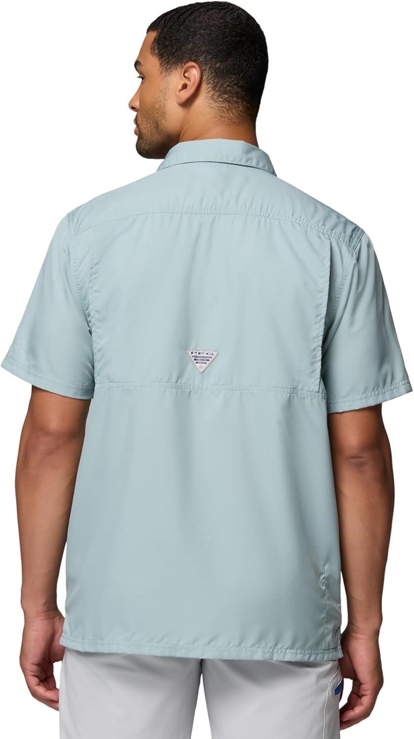 imageColumbia Mens Standard Slack Tide Camp ShirtCrushed Blue