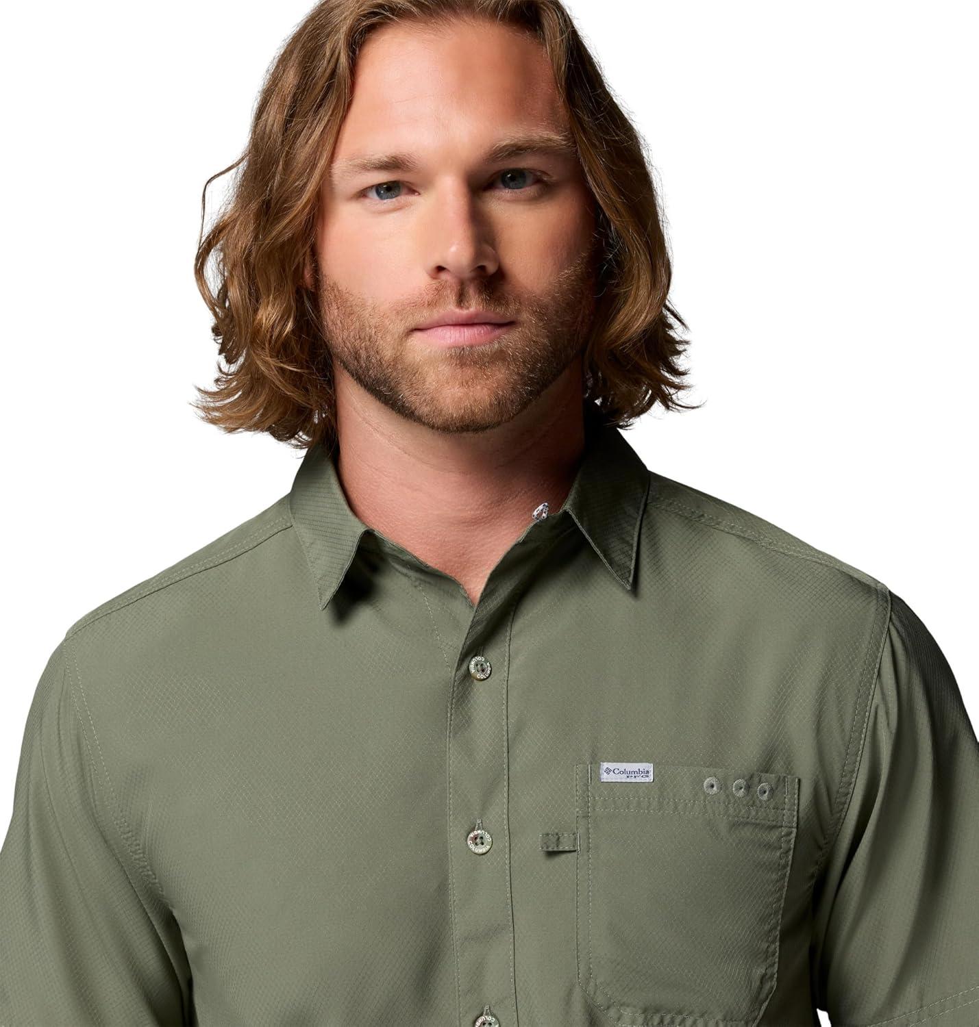 imageColumbia Mens Standard Slack Tide Camp ShirtCypress