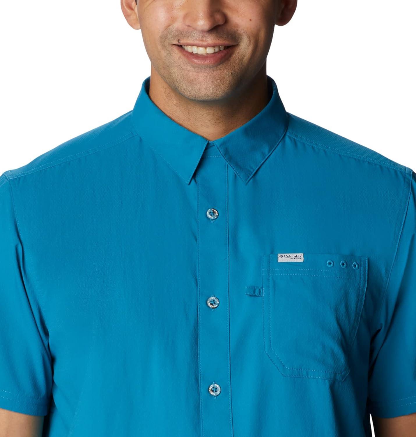 imageColumbia Mens Standard Slack Tide Camp ShirtDeep Marine