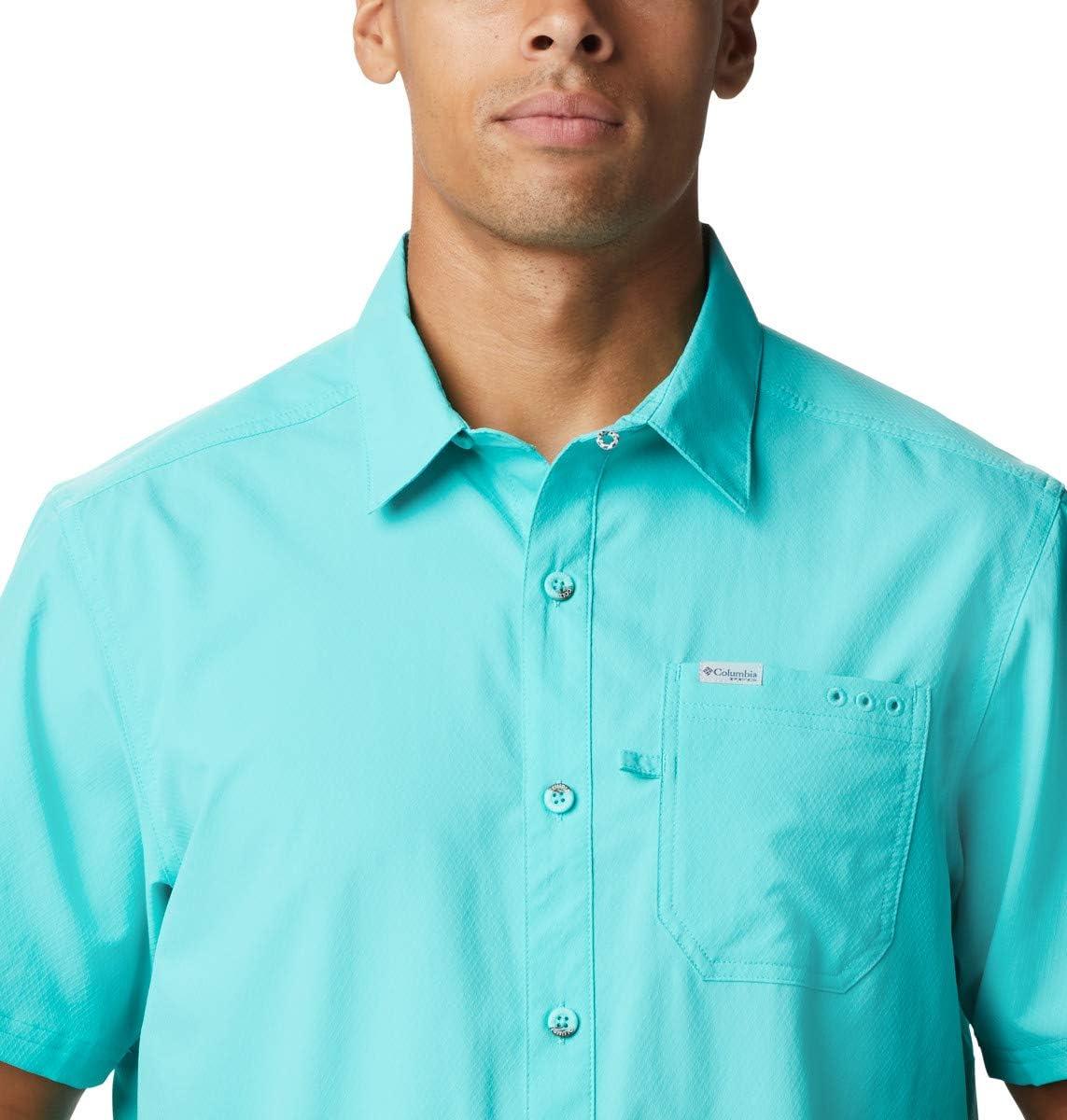 imageColumbia Mens Standard Slack Tide Camp ShirtDolphin
