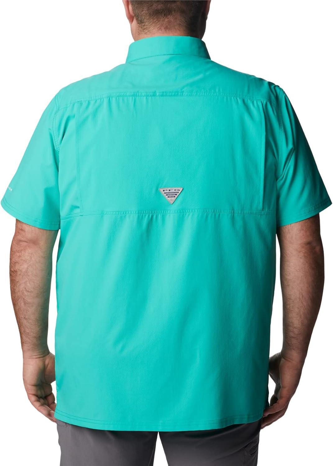 imageColumbia Mens Standard Slack Tide Camp ShirtElectric Turquoise