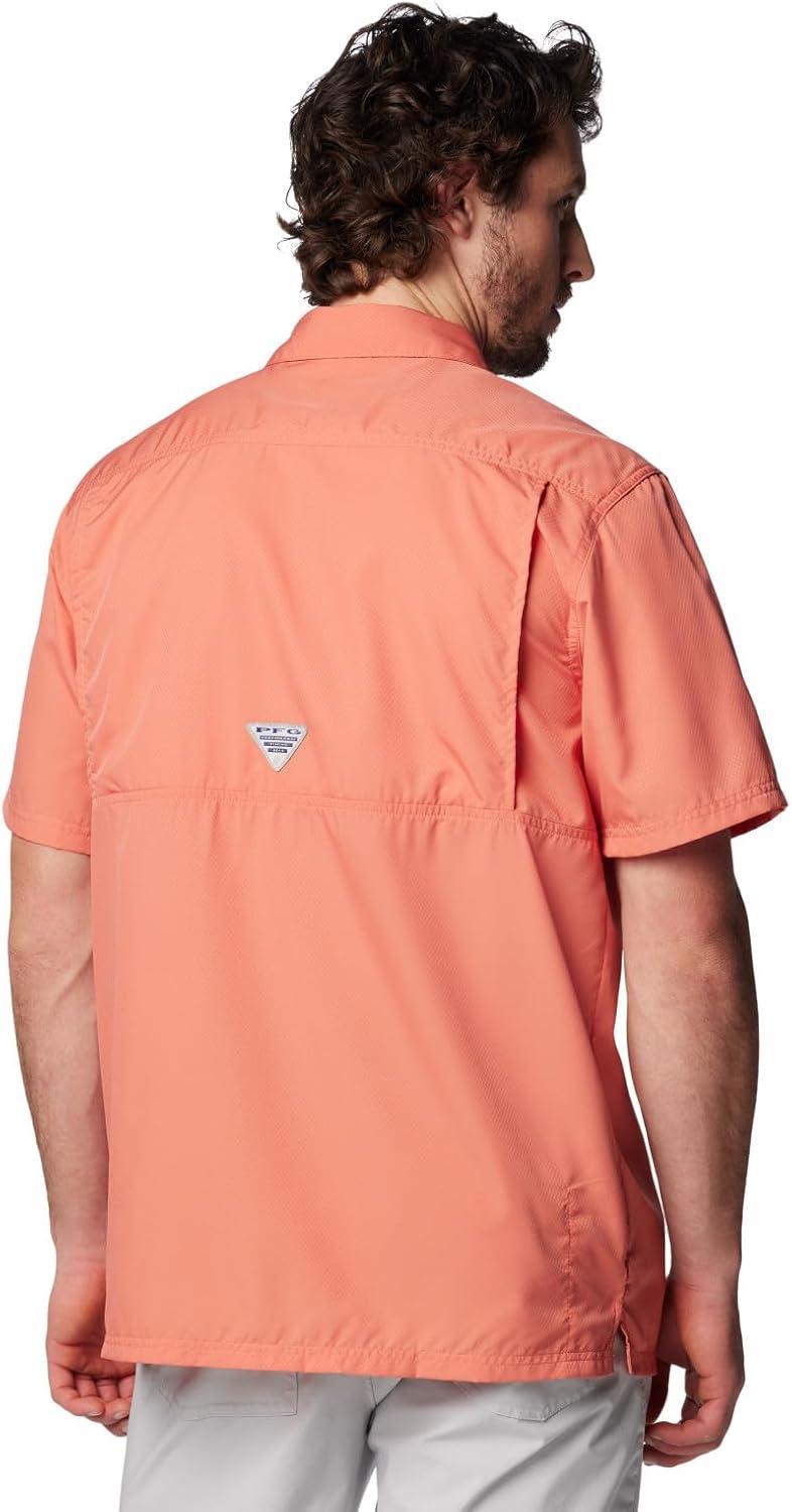 imageColumbia Mens Standard Slack Tide Camp ShirtFaded Peach