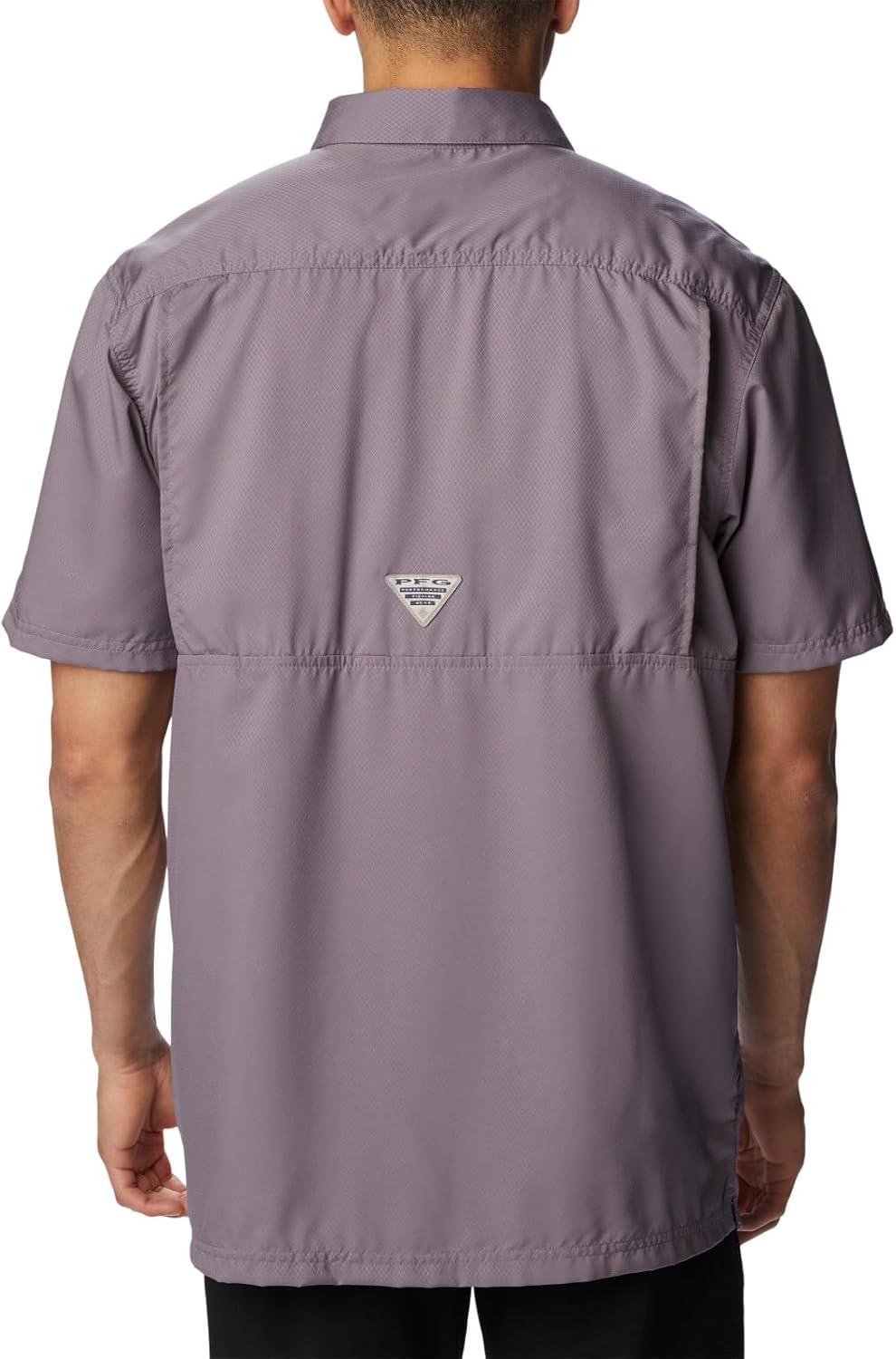 imageColumbia Mens Standard Slack Tide Camp ShirtGranite Purple