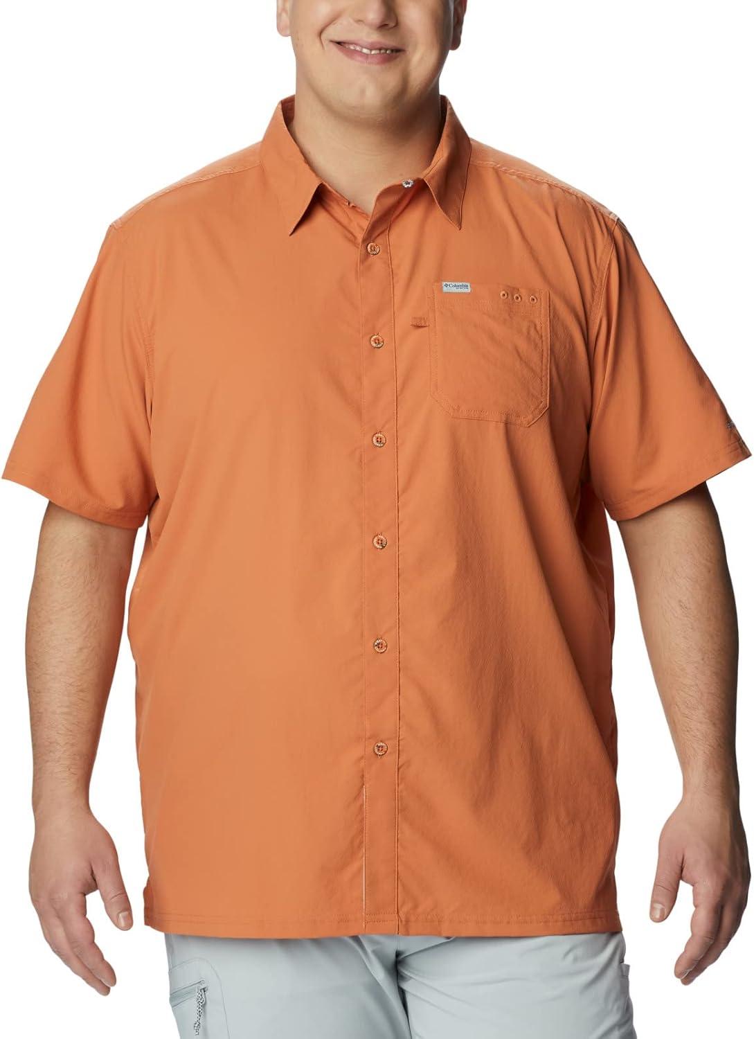 imageColumbia Mens Standard Slack Tide Camp ShirtIsland Orange
