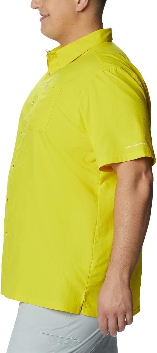 imageColumbia Mens Standard Slack Tide Camp ShirtLaser Lemon