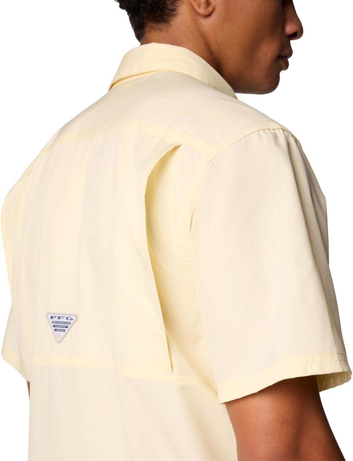 imageColumbia Mens Standard Slack Tide Camp ShirtLemon Wash