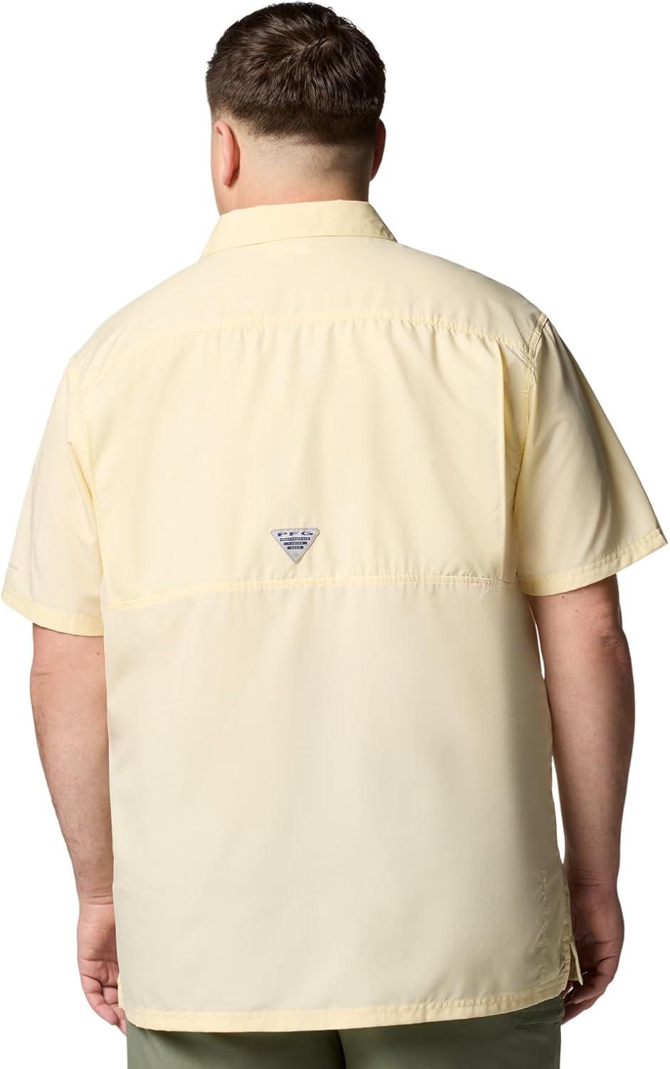 imageColumbia Mens Standard Slack Tide Camp ShirtLemon Wash