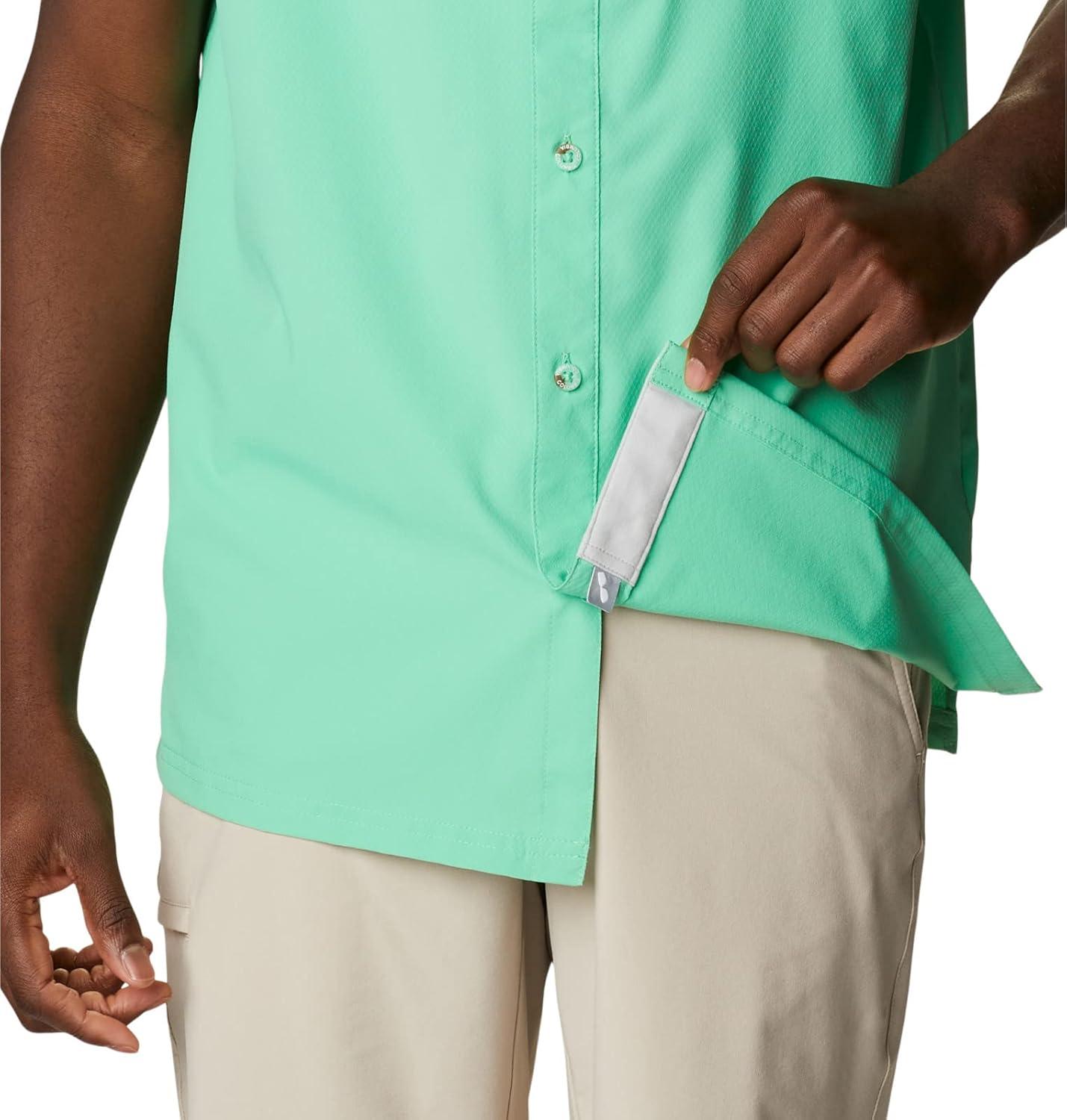 imageColumbia Mens Standard Slack Tide Camp ShirtLight Jade