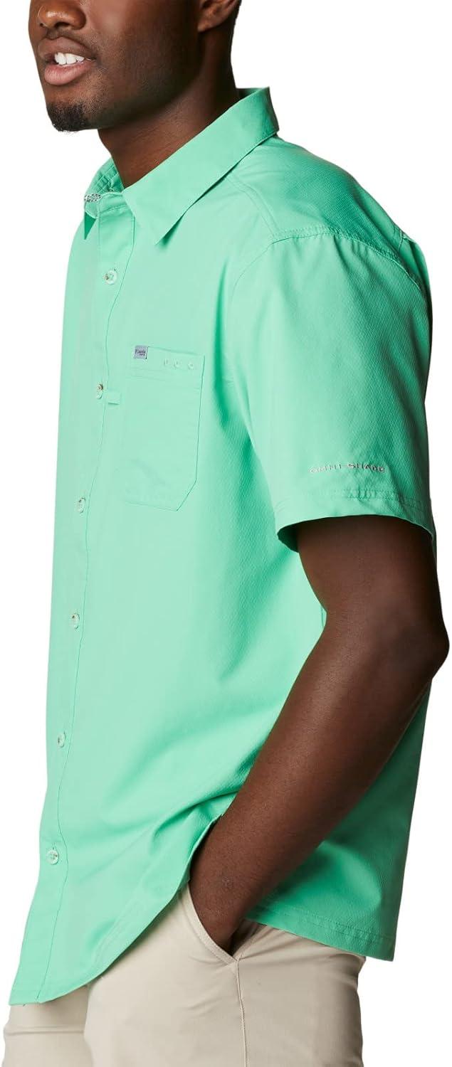 imageColumbia Mens Standard Slack Tide Camp ShirtLight Jade