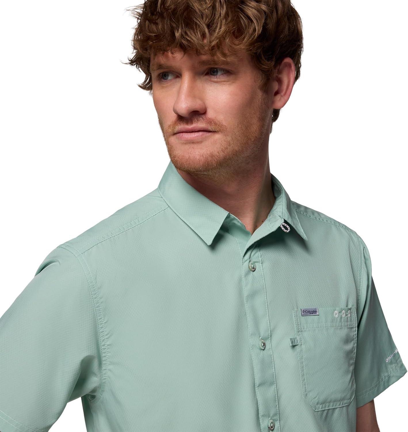 imageColumbia Mens Standard Slack Tide Camp ShirtMisty Jade