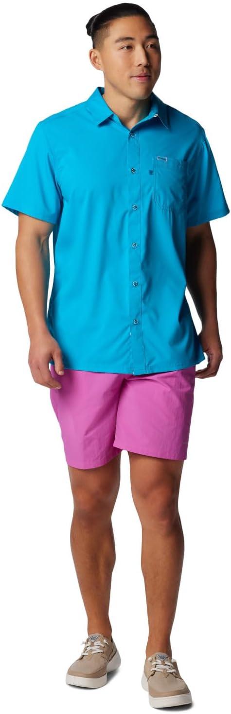 imageColumbia Mens Standard Slack Tide Camp ShirtOcean Blue