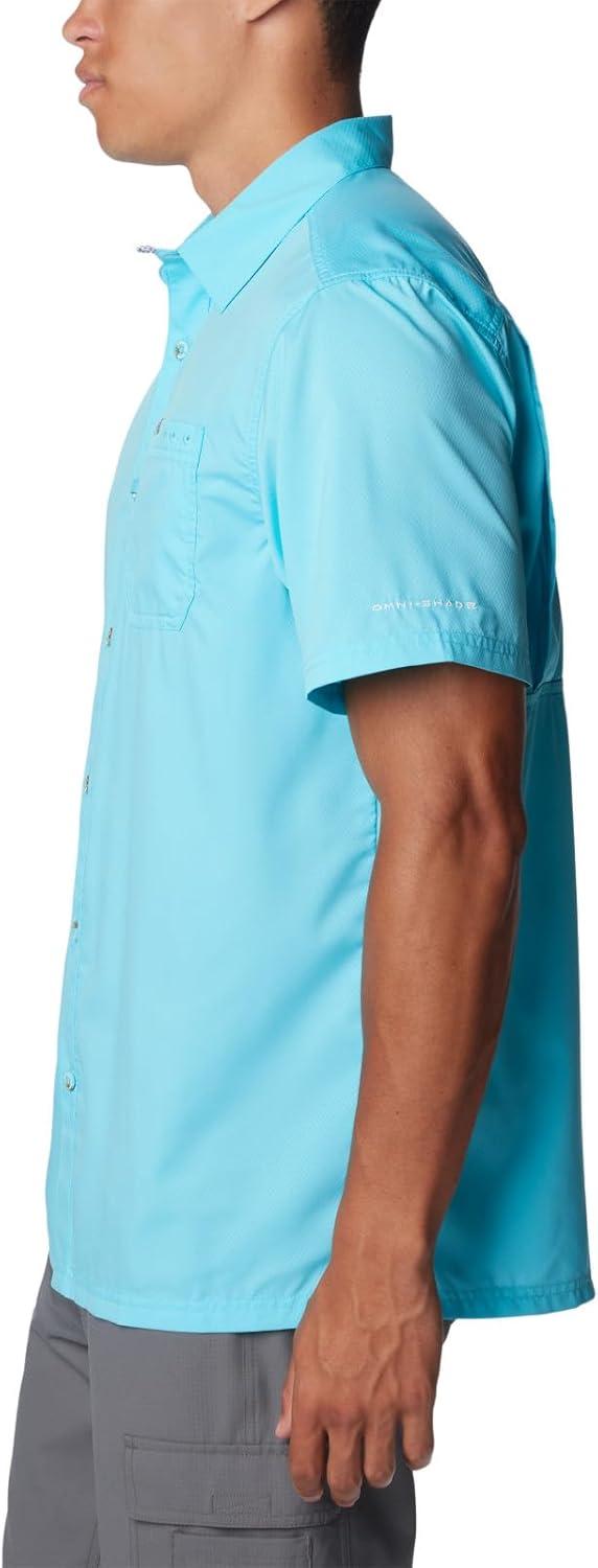 imageColumbia Mens Standard Slack Tide Camp ShirtOpal Blue