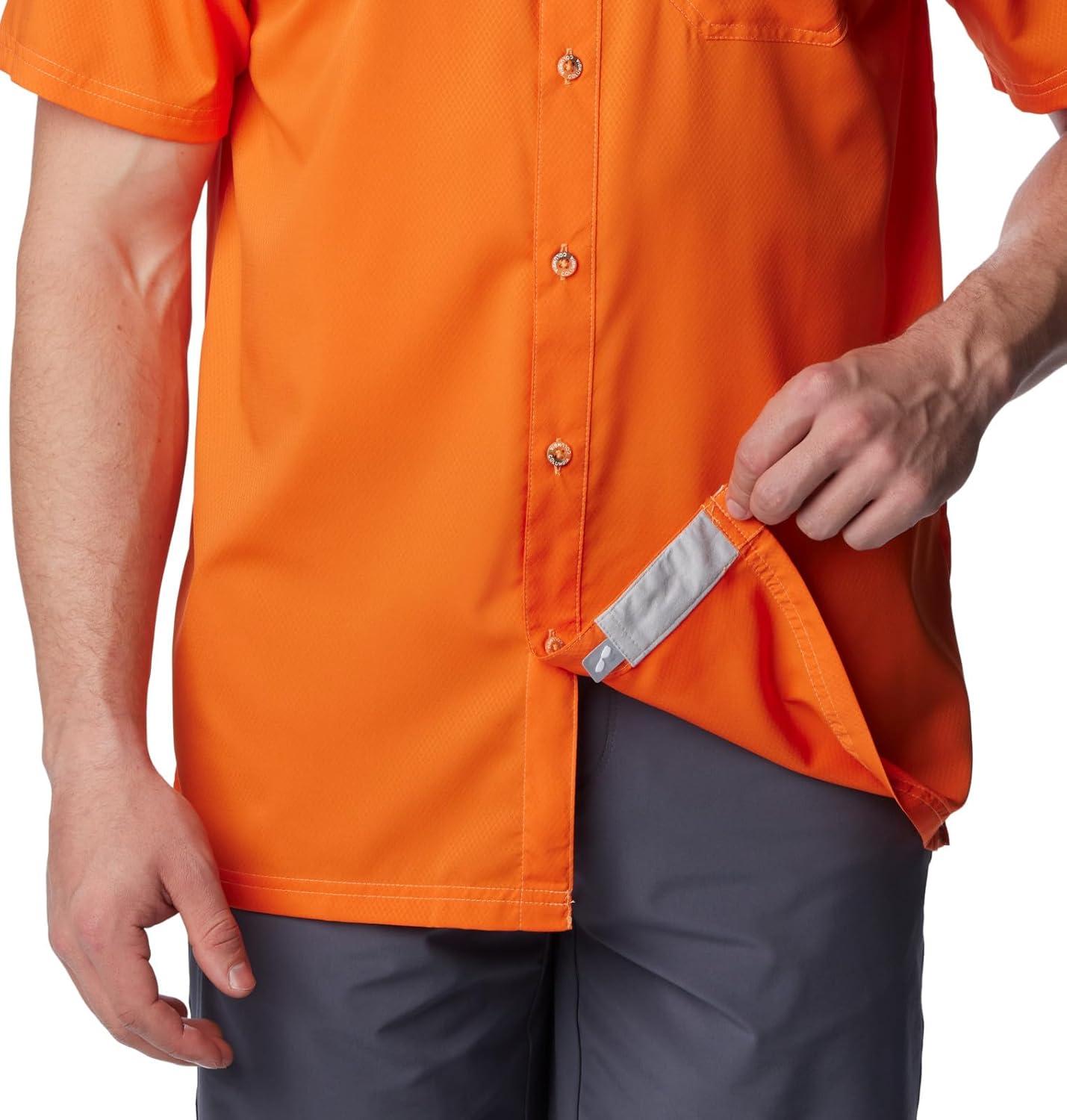 imageColumbia Mens Standard Slack Tide Camp ShirtOrange Reef