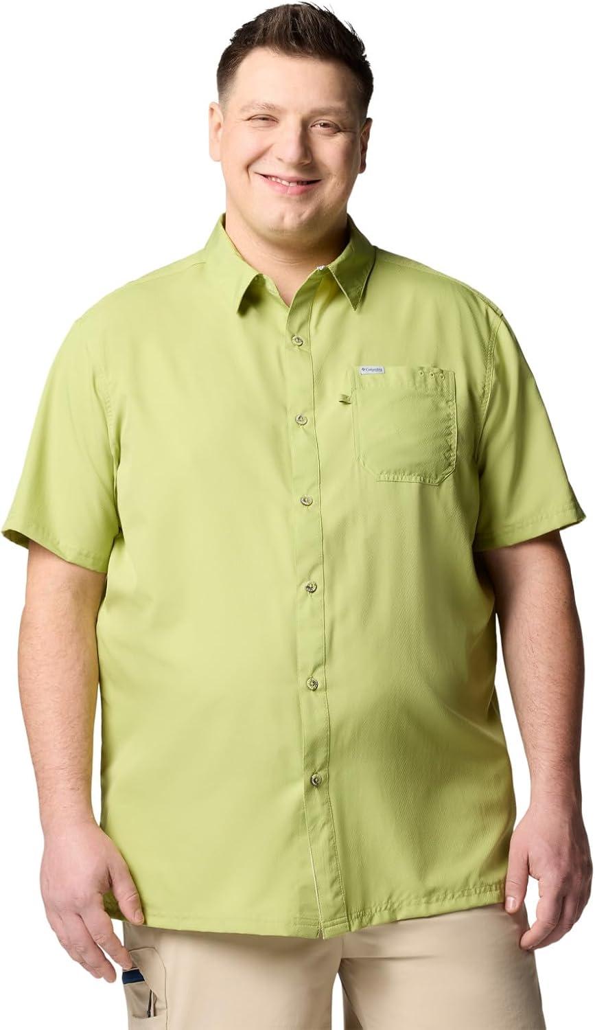 imageColumbia Mens Standard Slack Tide Camp ShirtPear