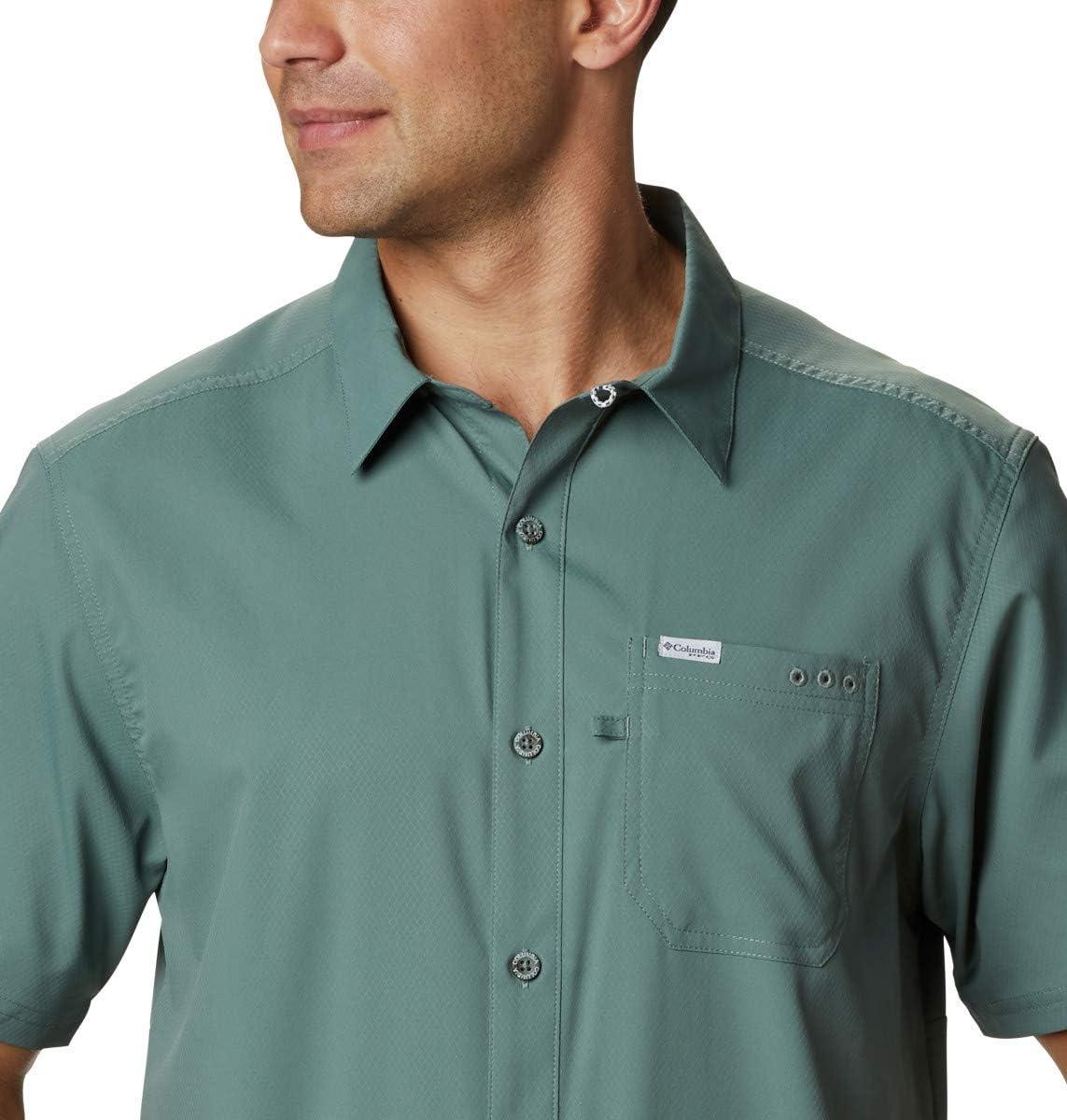 imageColumbia Mens Standard Slack Tide Camp ShirtPond