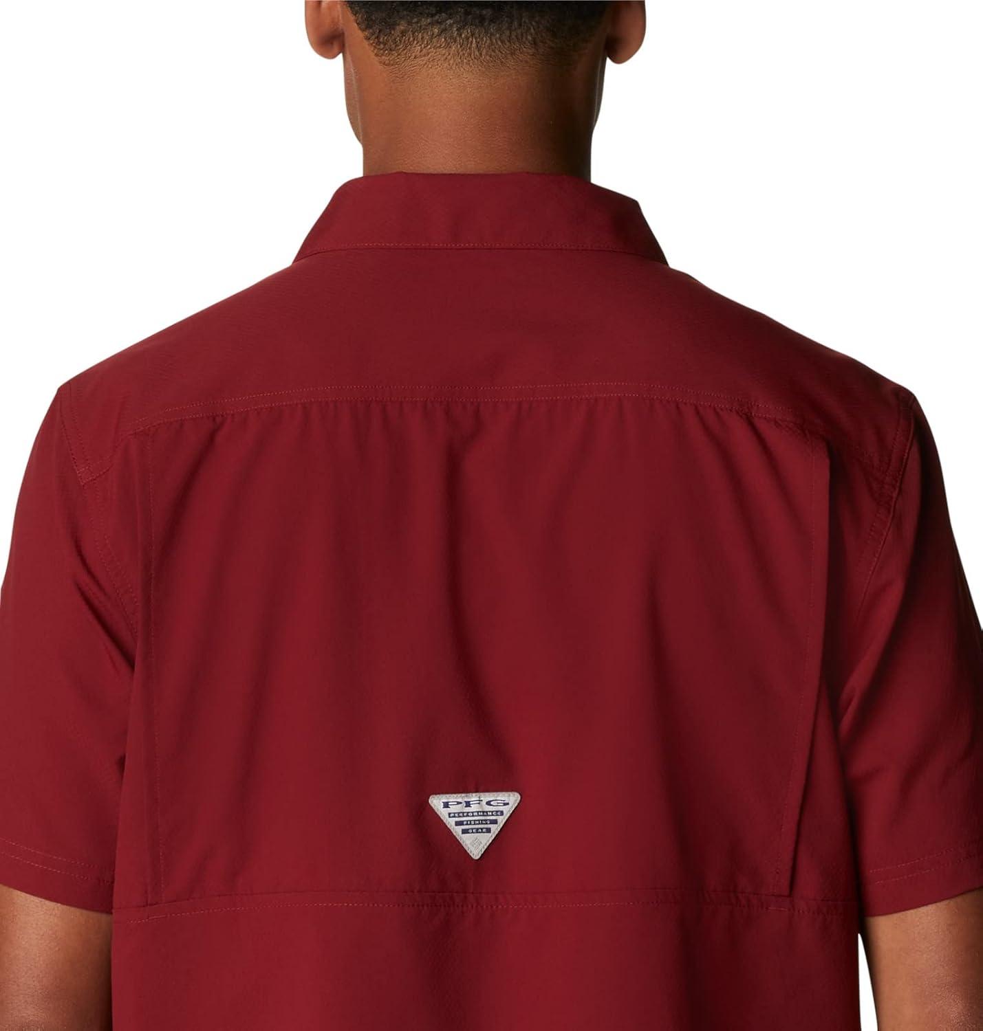 imageColumbia Mens Standard Slack Tide Camp ShirtRed Jasper