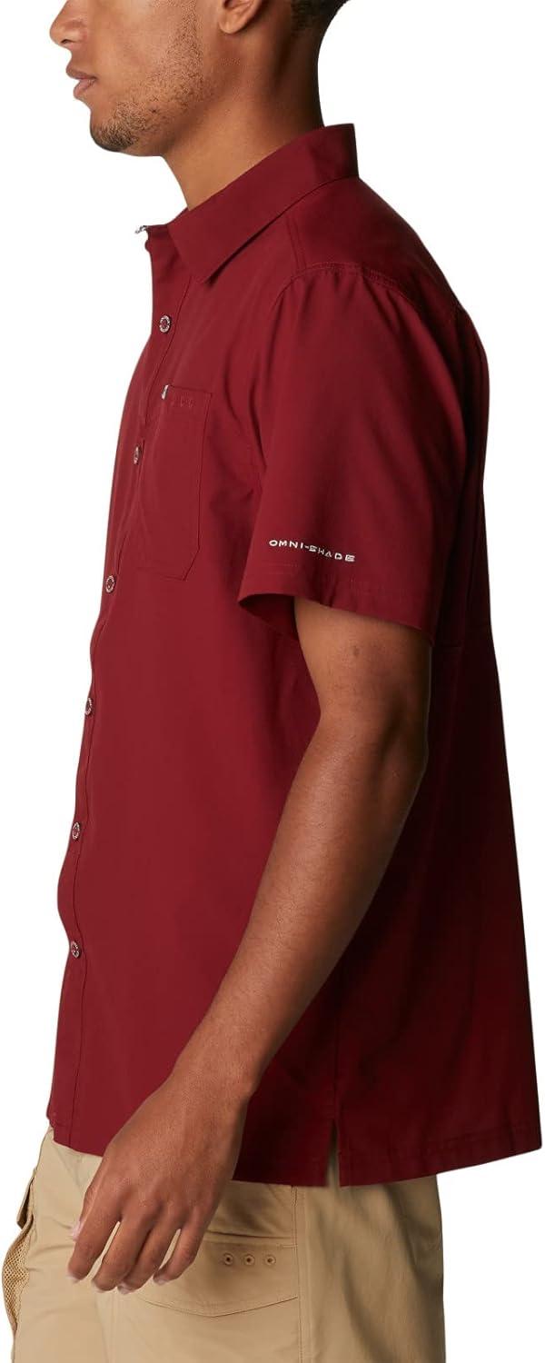 imageColumbia Mens Standard Slack Tide Camp ShirtRed Jasper