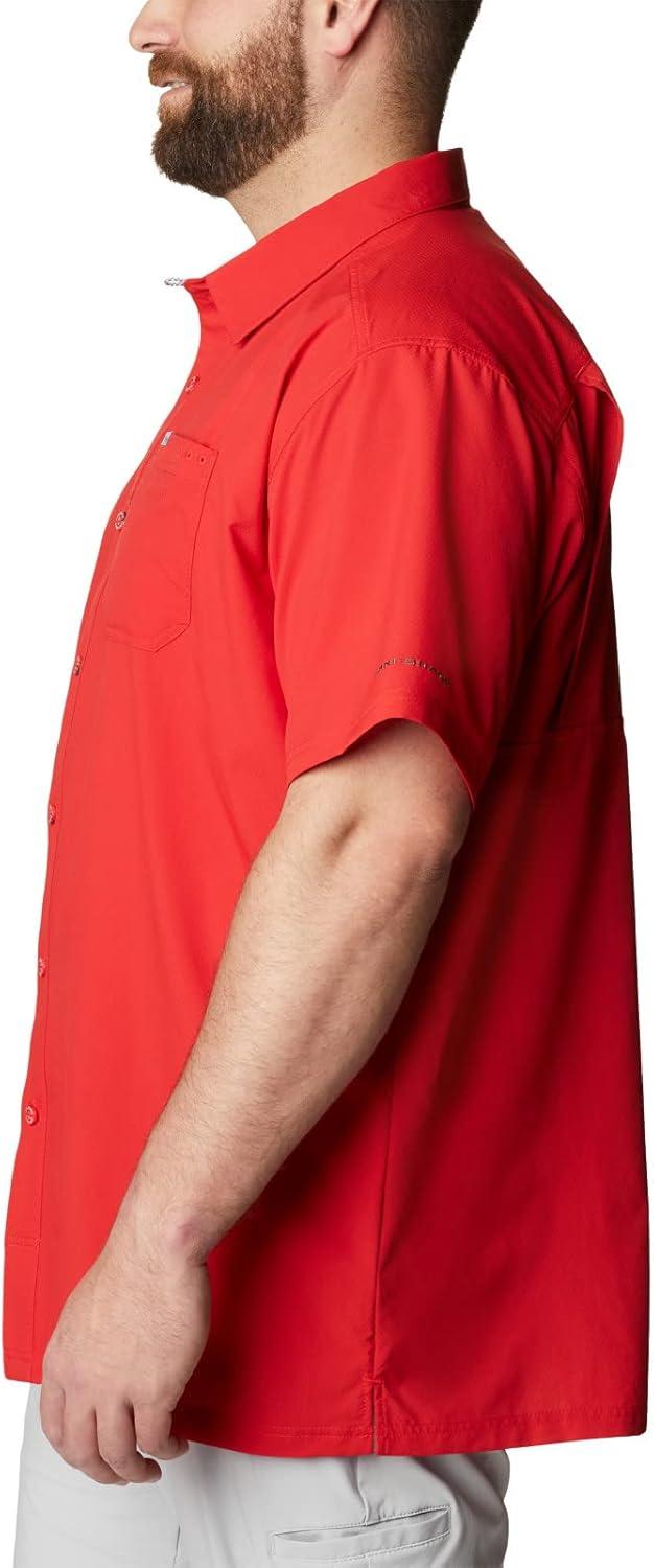 imageColumbia Mens Standard Slack Tide Camp ShirtRed Spark