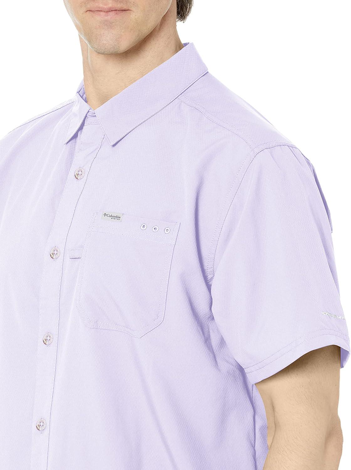 imageColumbia Mens Standard Slack Tide Camp ShirtSoft Violet