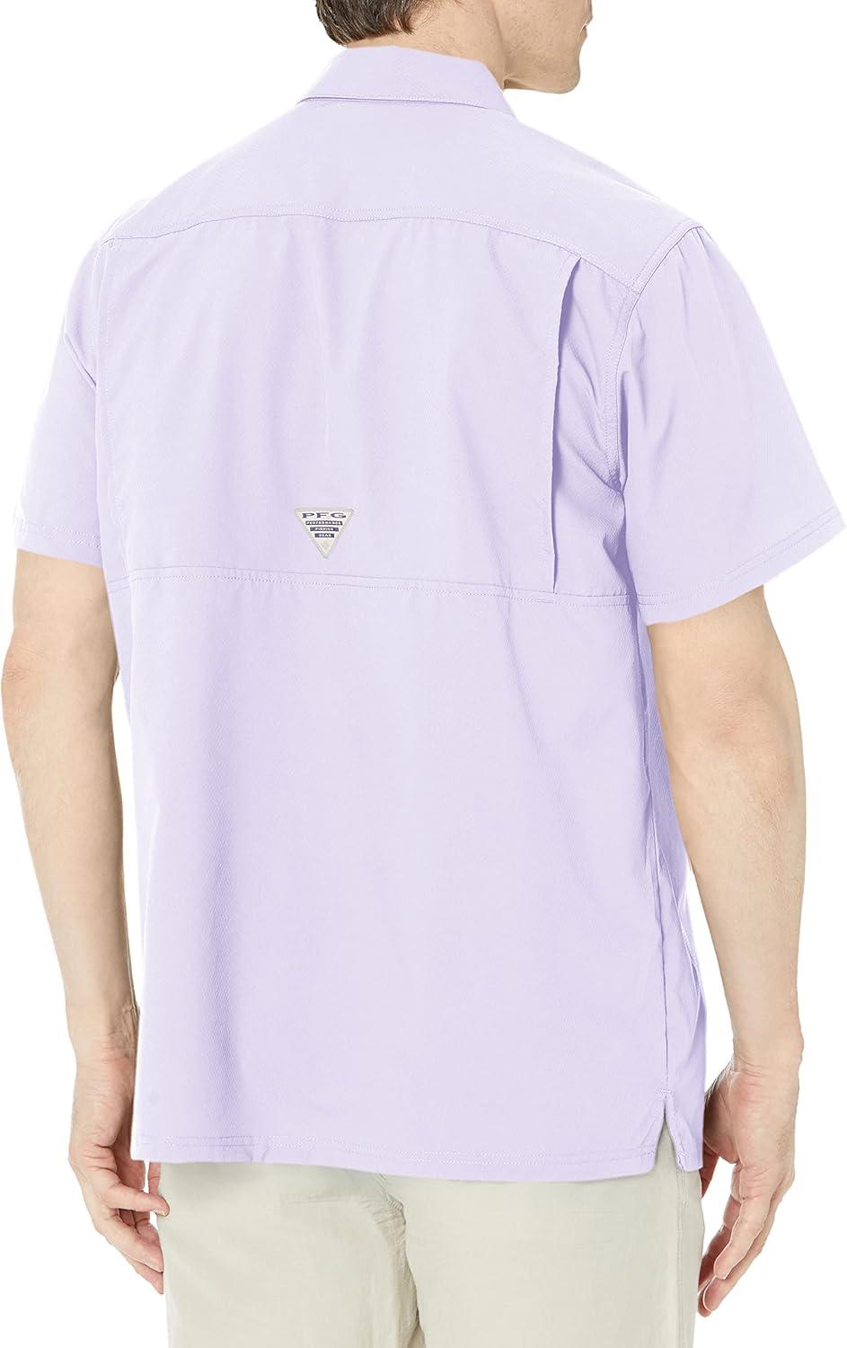 imageColumbia Mens Standard Slack Tide Camp ShirtSoft Violet