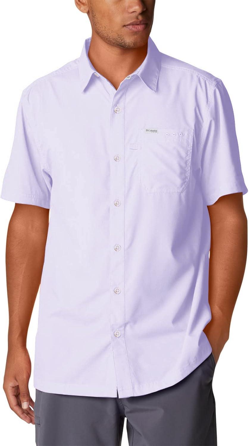 imageColumbia Mens Standard Slack Tide Camp ShirtSoft Violet
