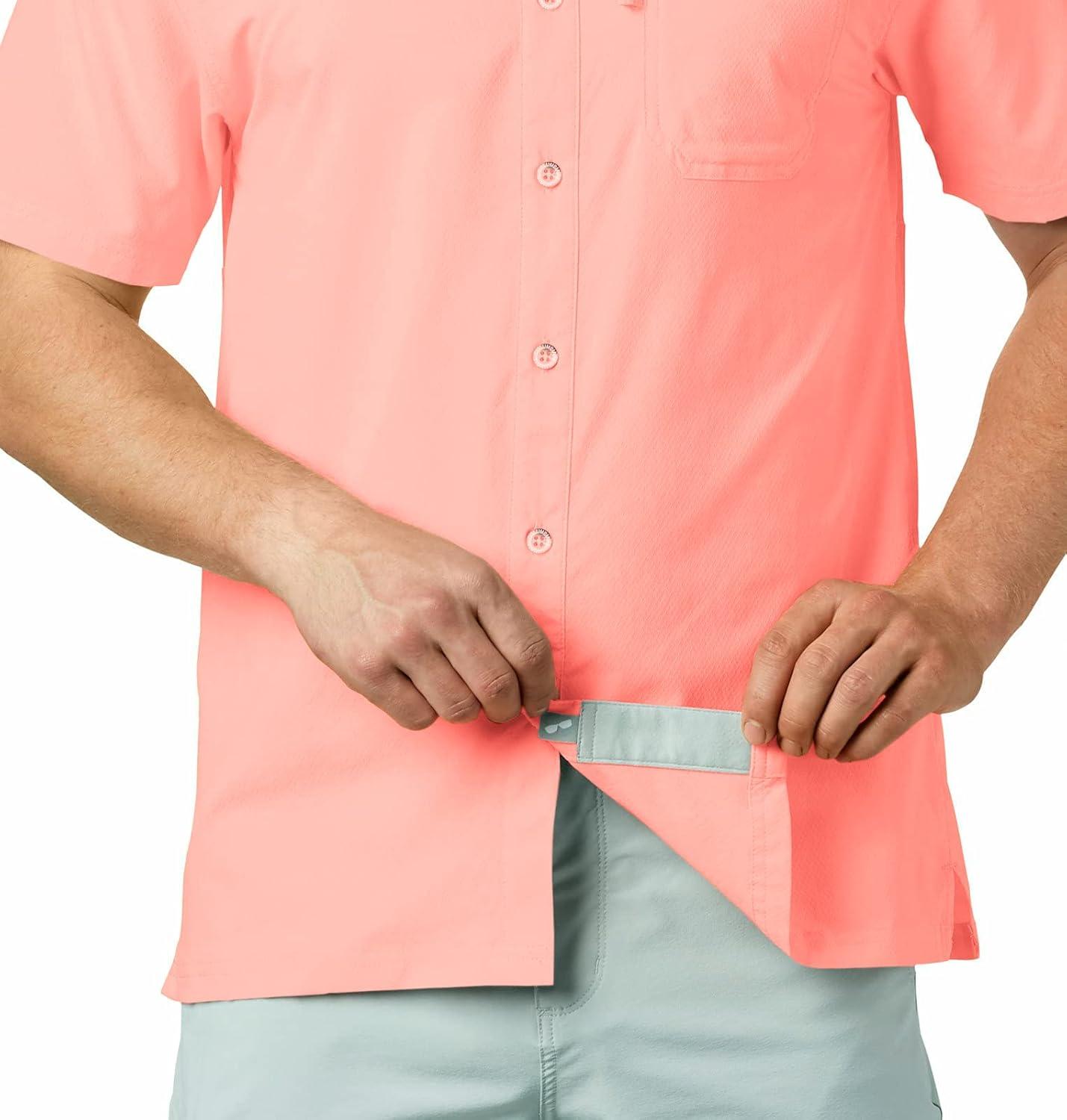 imageColumbia Mens Standard Slack Tide Camp ShirtSorbet