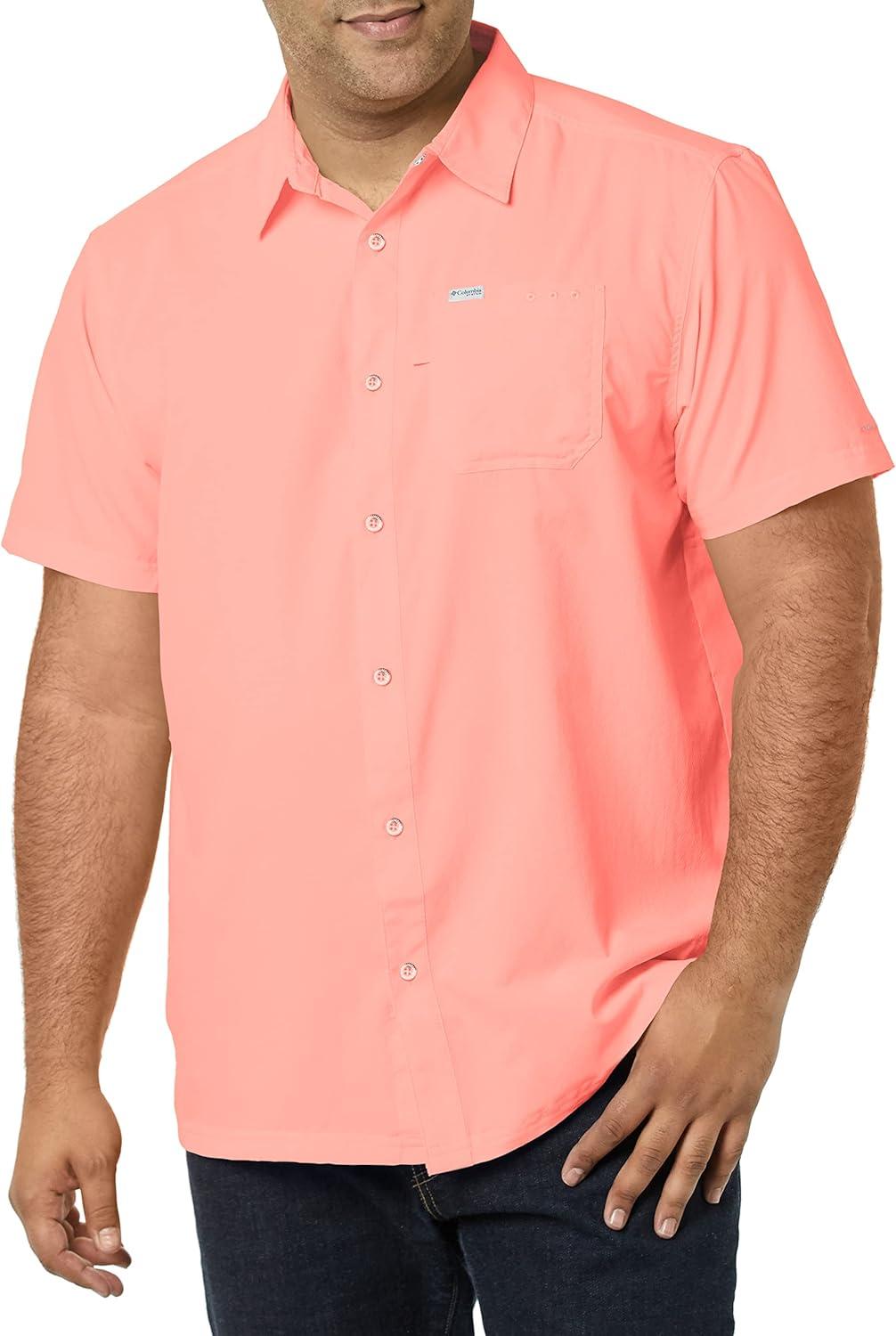 imageColumbia Mens Standard Slack Tide Camp ShirtSorbet
