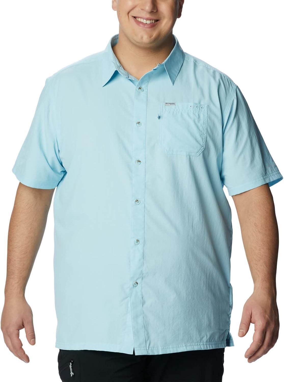 imageColumbia Mens Standard Slack Tide Camp ShirtSpring Blue