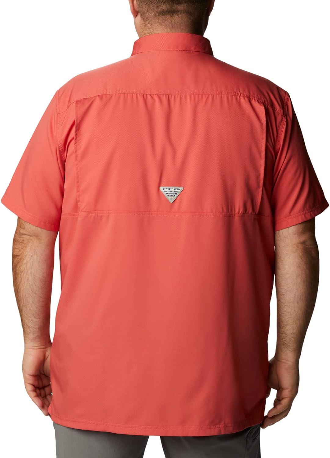 imageColumbia Mens Standard Slack Tide Camp ShirtSunset Red