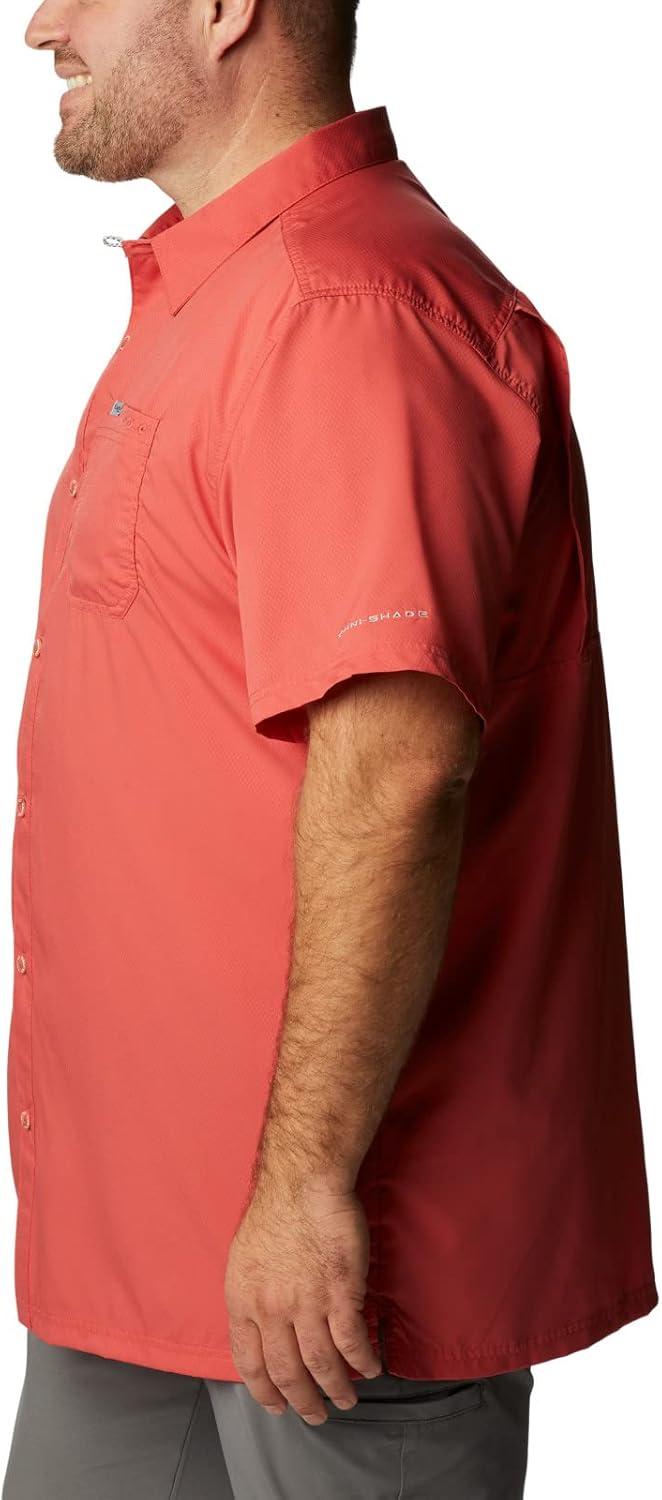 imageColumbia Mens Standard Slack Tide Camp ShirtSunset Red