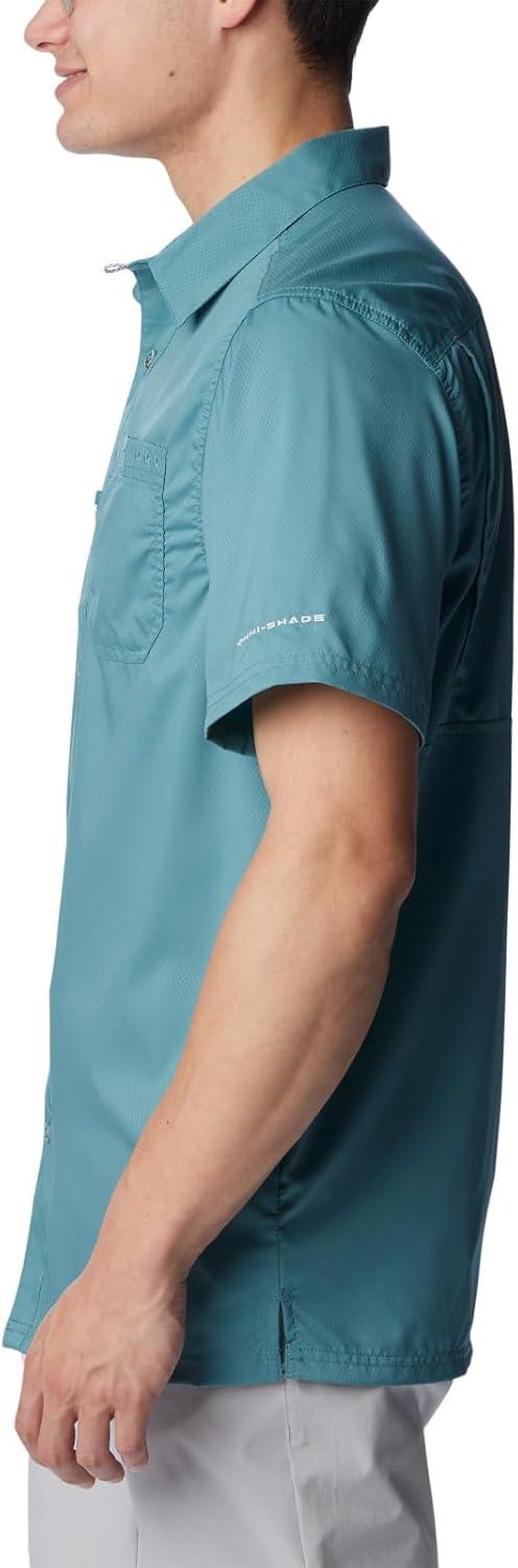 imageColumbia Mens Standard Slack Tide Camp ShirtTranquil Teal