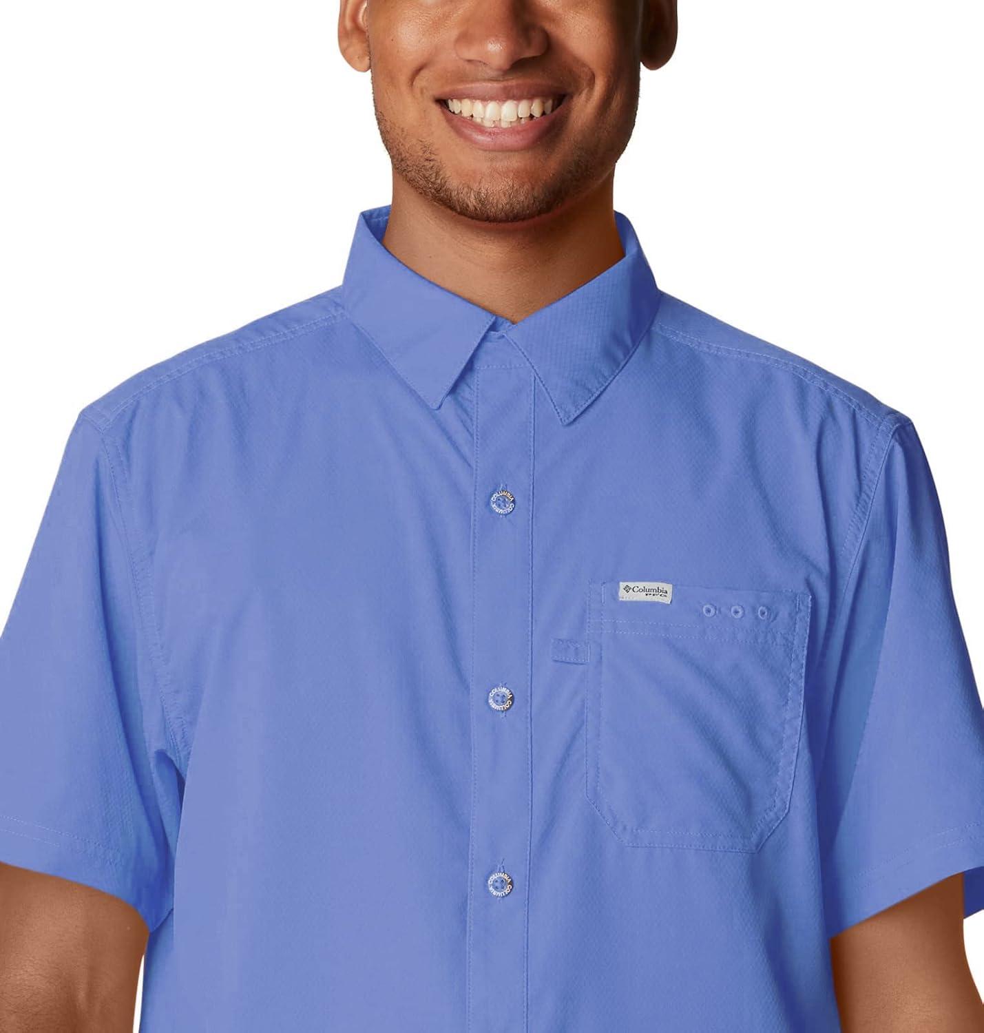 imageColumbia Mens Standard Slack Tide Camp ShirtViolet Sea