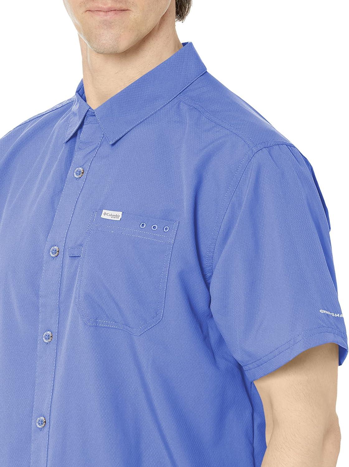 imageColumbia Mens Standard Slack Tide Camp ShirtViolet Sea